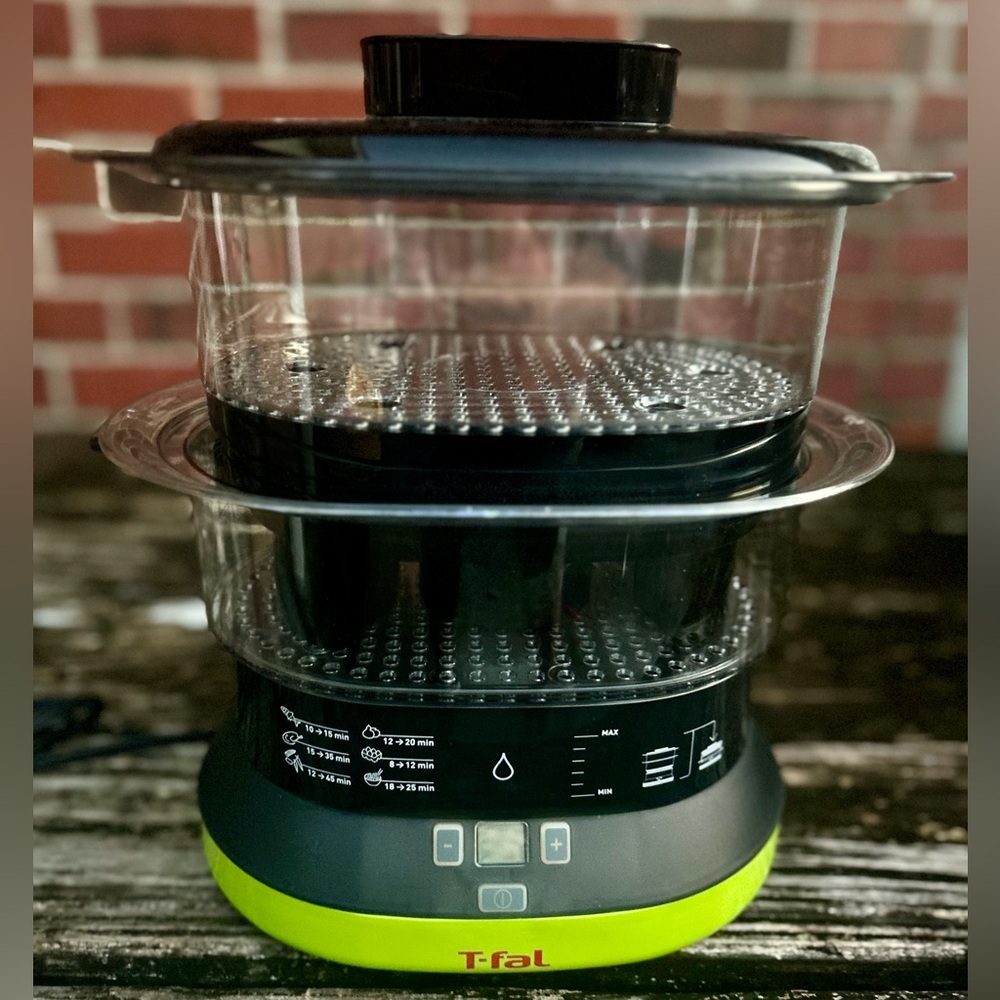 T-Fal Balanced Living Multilevel 2 Tier 4 Quart Compact Electric Food Streamer